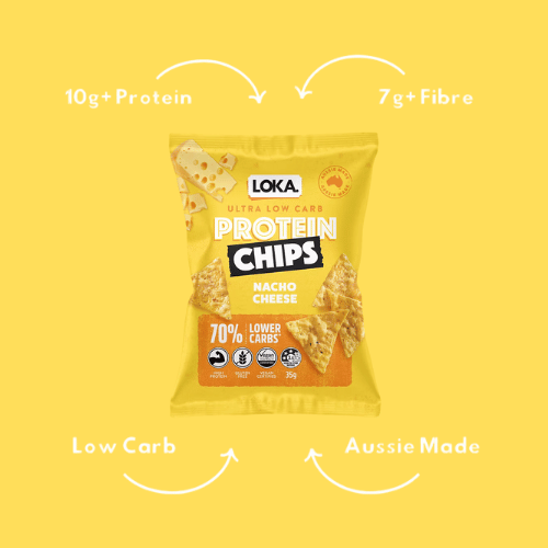 6x Ultra Low Carb Protein Chips - Nacho Cheese