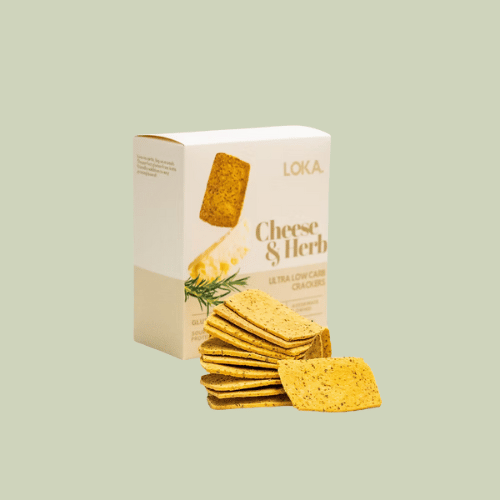 Ultra Low Carb Crackers - Cheese & Herb