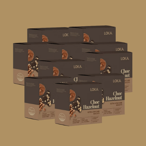 10x Ultra Low Carb Biscotti - Choc Hazelnut