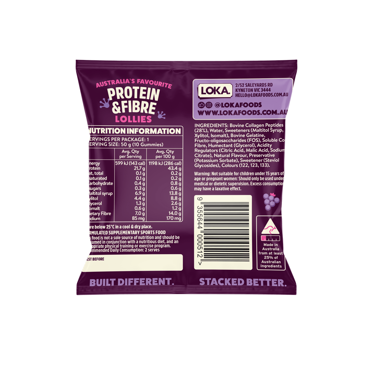 PURPLE GRAPE - SHIPS 17TH SEP- 10 x 50G PACKS