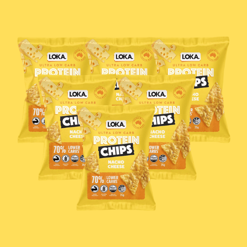 6x Ultra Low Carb Protein Chips - Nacho Cheese