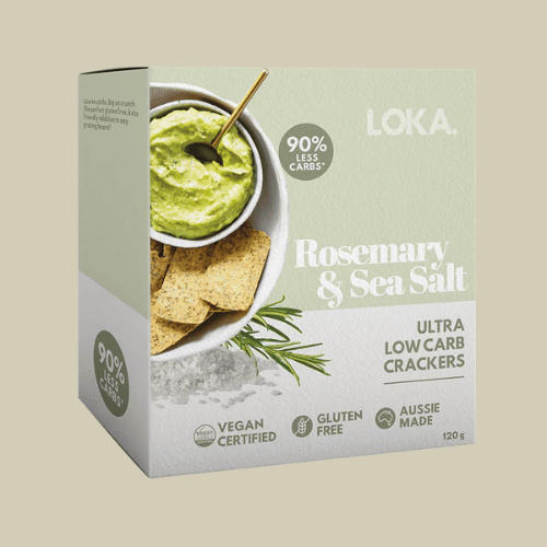 Ultra Low Carb Crackers - Rosemary & Sea Salt