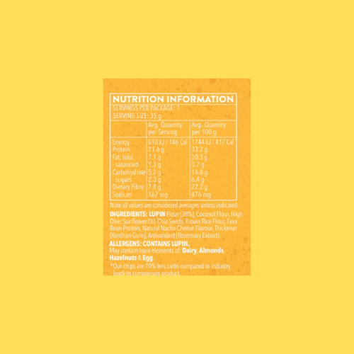 Ultra Low Carb Protein Chips - Nacho Cheese
