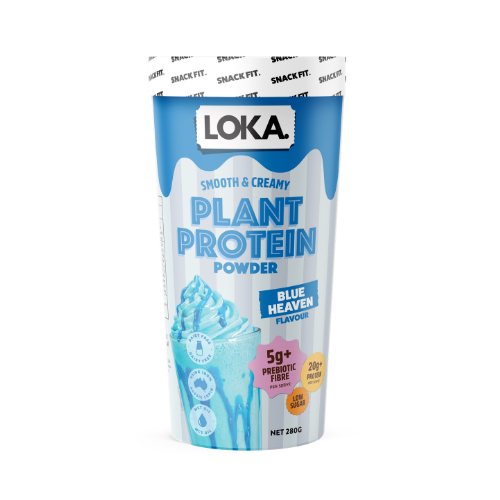 Loka Blue Heaven Protein Powder 280g tub - fibre plant protein supplement