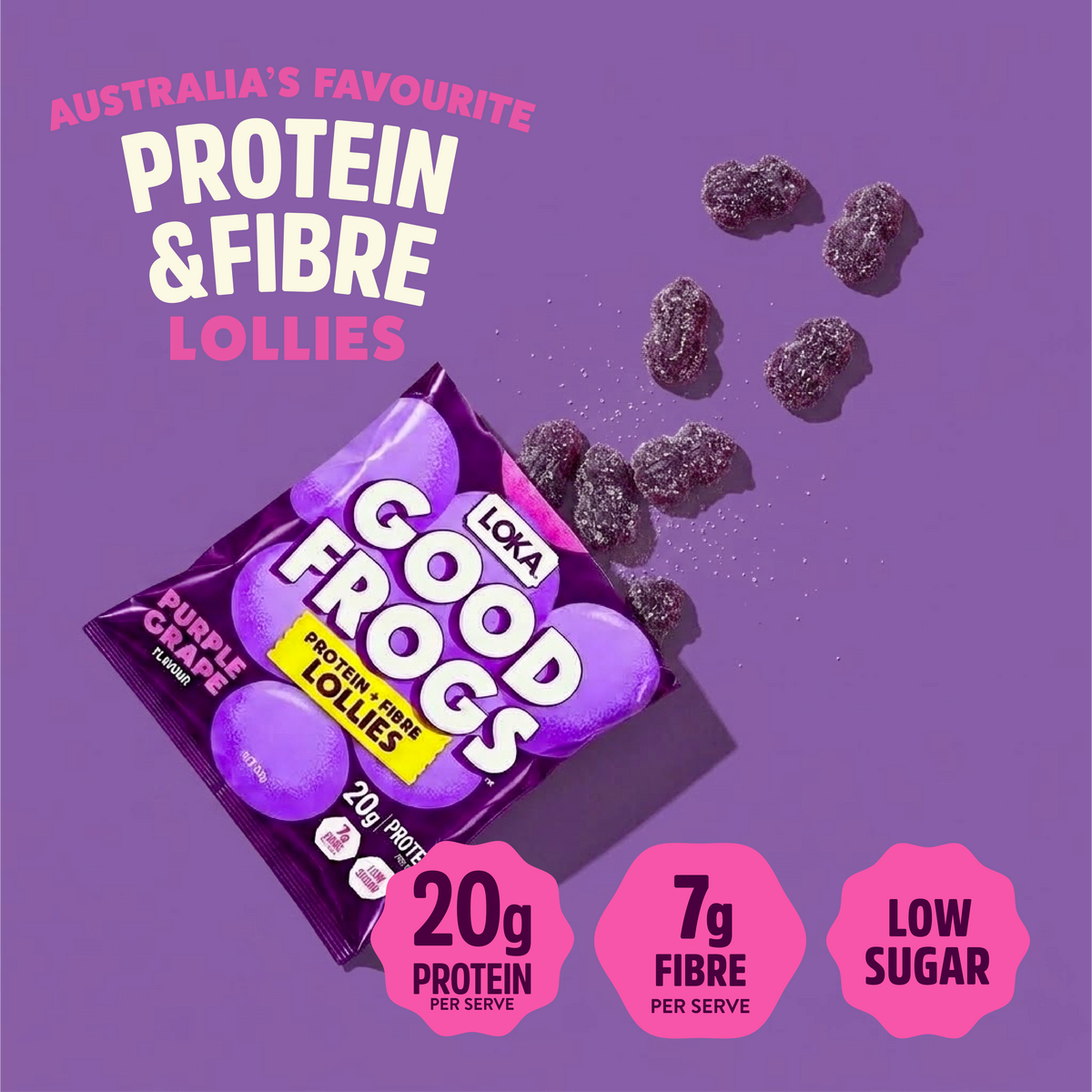 PURPLE GRAPE - SHIPS 17TH SEP- 10 x 50G PACKS