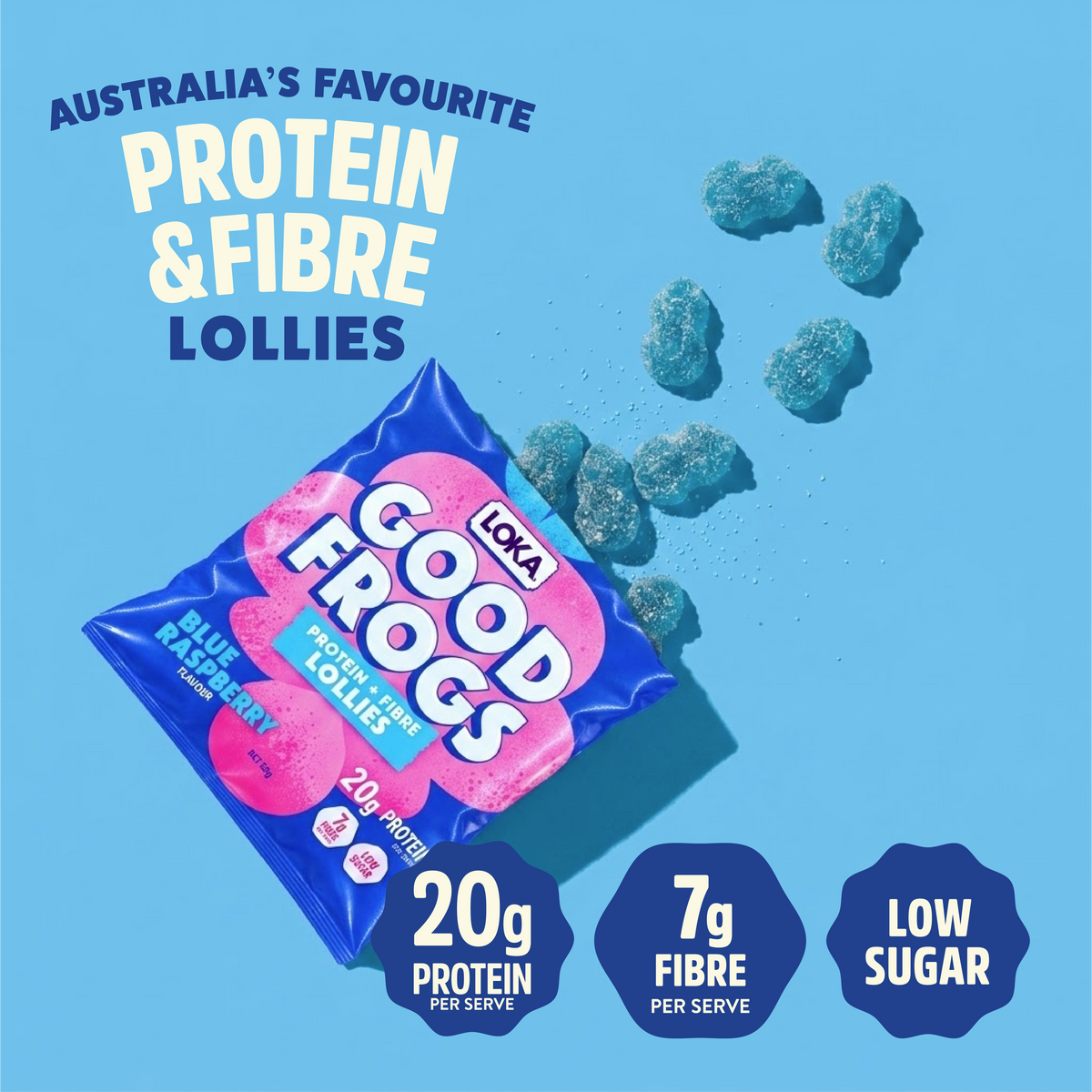 BLUE RASPBERRY- SHIPS 17TH SEP - 10 x 50G PACKS