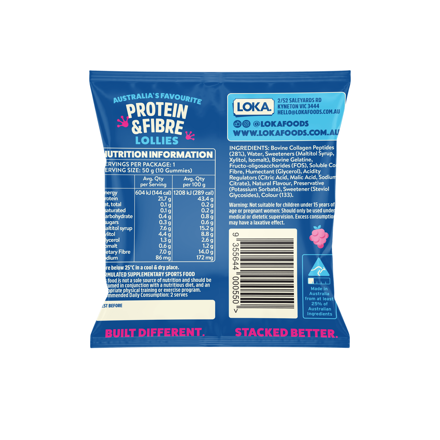 BLUE RASPBERRY- SHIPS 17TH SEP - 10 x 50G PACKS