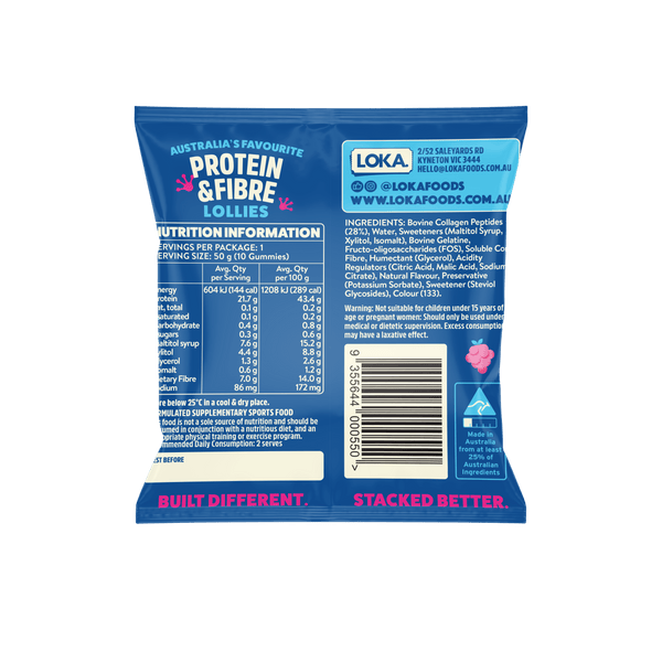BLUE RASPBERRY- SHIPS 17TH SEP - 10 x 50G PACKS