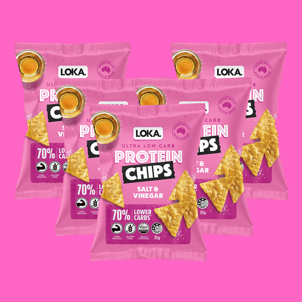 6x Ultra Low Carb Protein Chips - Salt & Vinegar